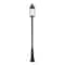 Z-Lite Roundhouse 1 Light Outdoor Post Mounted Fixture, Black And Clear Seedy 569PHXL-511P-BK - alternate 1